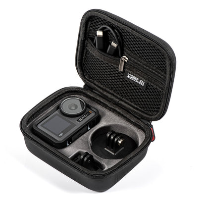 For DJI Osmo Action 3 STARTRC Camera Carry Case with Carabiner & Strap (Black) - Case & Bags by STARTRC | Online Shopping UK | buy2fix