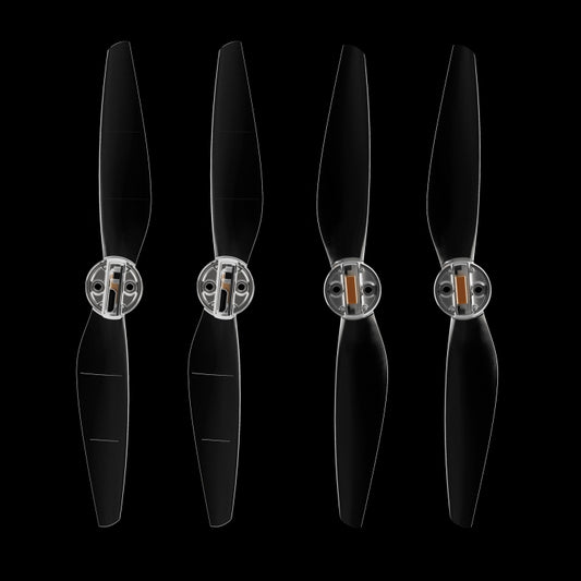 For DJI Mini 4 Pro / Mavic Mini 3 Pro STARTRC 2 Pairs Color LED Flash Lamp Low Noise Propellers (Transparent) - DIY Propeller by STARTRC | Online Shopping UK | buy2fix