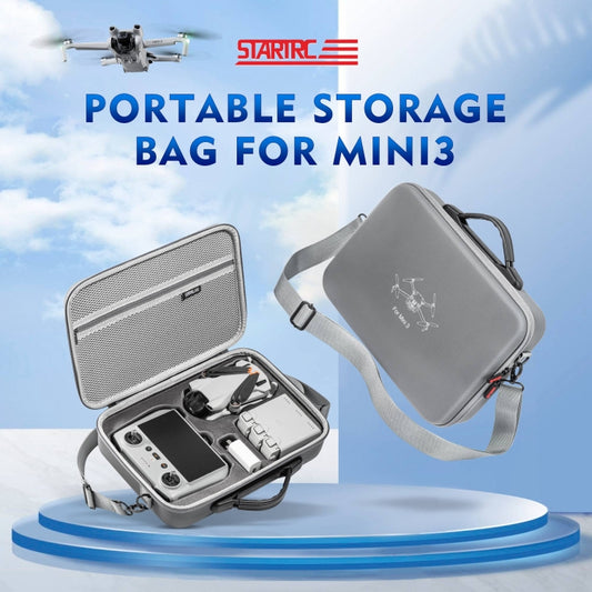 For DJI Mini 3 / RC with Screen STARTRC Shoulder Storage Bag Handbag (Grey) - Carry Cases & Bags by STARTRC | Online Shopping UK | buy2fix