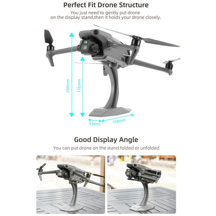 For DJI Mavic 3 / Mavic 2 / Mavic Pro Sunnylife ZJ566 Drone Bracket Desktop Display Stand (Grey) - Holder Series by Sunnylife | Online Shopping UK | buy2fix
