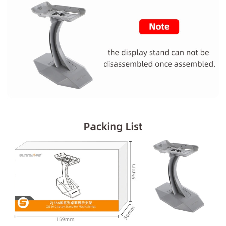 For DJI Mavic 3 / Mavic 2 / Mavic Pro Sunnylife ZJ566 Drone Bracket Desktop Display Stand (Grey) - Holder Series by Sunnylife | Online Shopping UK | buy2fix
