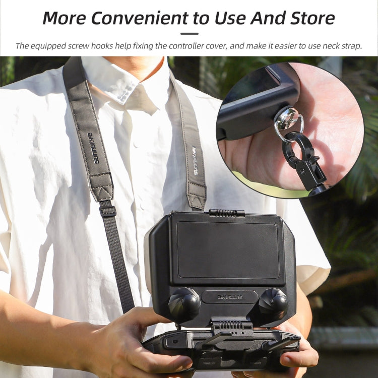 For DJI RC Pro Sunnylife 2 in 1 Controller Protector Sun Hood Screen Guard Monitor Sunshade Cover (Black) - Lens Hood by Sunnylife | Online Shopping UK | buy2fix