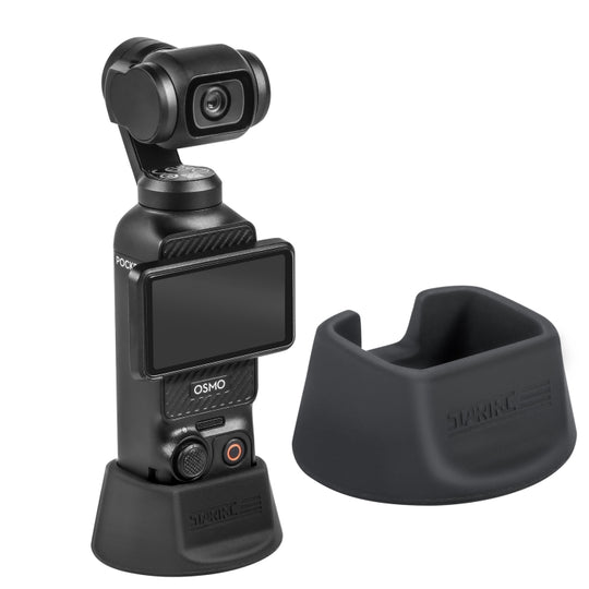 For DJI Osmo Pocket 4 / 3 STARTRC Silicone Desktop Base Bracket (Black)