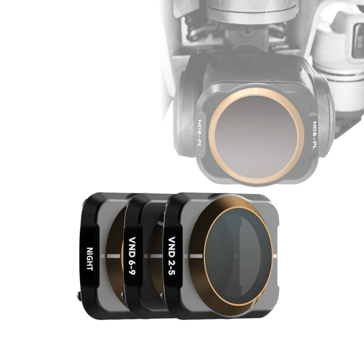 JSR Drone 3 in 1 Variable VND 2-5 Stop + VND 6-9 Stop + NIGHT Light Pollution Reduction Lens Filter for DJI MAVIC Air 2 - Lens Filter by JSR | Online Shopping UK | buy2fix
