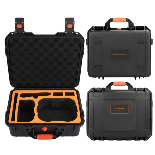Pour DJI Avata Sunnylife AQX-6-U amélioré étanche antichoc sécurité étui de transport sac de rangement (noir)