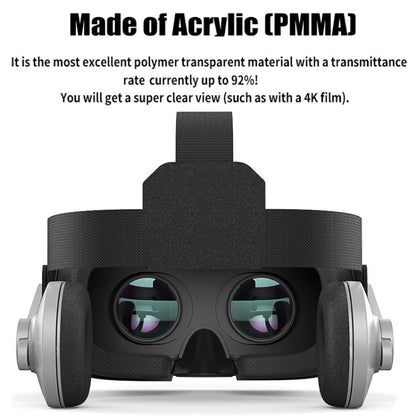 VR SHINECON G07E Virtual Reality 3D Video Glasses Suitable for 4.0 inch - 6.3 inch Smartphone(Grey) - VR Headset by buy2fix | Online Shopping UK | buy2fix