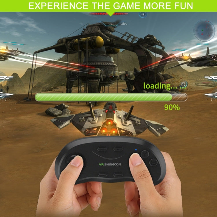 VR Shinecon 3D Movie Games Virtual Reality Glasses Bluetooth Remote Controller Gamepad(Black) - VR Accessories by buy2fix | Online Shopping UK | buy2fix