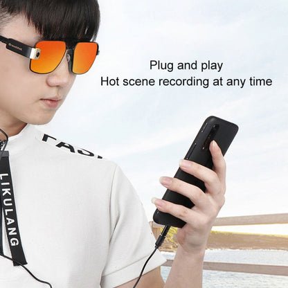 Groudchat JP1DV1 1080P HD Smart Camera Mobile Phone USB Live Camera for Glasses Legs, Built-in Sound-absorbing and Noise-reducing Microphone(Gold) - HD Camera by buy2fix | Online Shopping UK | buy2fix