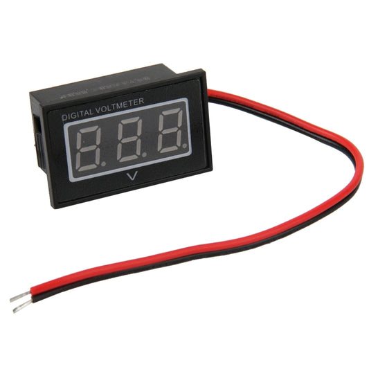 V40D 2 Wires Green Light Display Mini Waterproof IPX4 Digital Voltage Meter, Measure Voltage: DC 2.5-30V - Current & Voltage Tester by buy2fix | Online Shopping UK | buy2fix