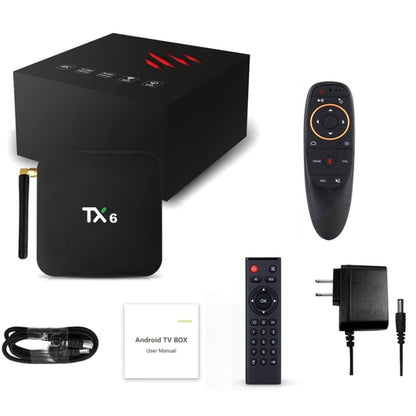 TX6 HD TV Box Media Player, Android 7.1 / 9.0 System, Allwinner H6, up to 1.5GHz, Quad-core ARM Cortex-A53, 4GB + 32GB, Support Bluetooth, WiFi, RJ45, EU Plug - Allwinner H6 by buy2fix | Online Shopping UK | buy2fix