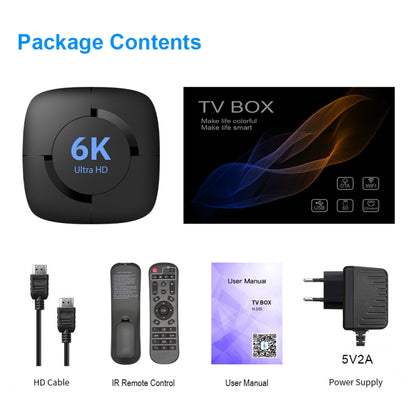 6K UHD Smart TV Box, Android 10.0, Allwinner H616 Quad Core, 4GB+32GB,EU Plug - Allwinner H6 by buy2fix | Online Shopping UK | buy2fix