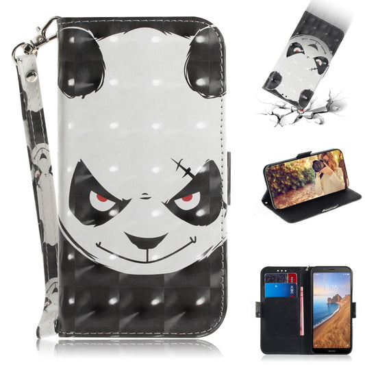 3D Painting Pattern Coloured Drawing Horizontal Flip Leather Case for Xiaomi Redmi Note 7 / Note 7S, with Holder & Card Slots & Wallet(Angry Bear) - Xiaomi Cases by buy2fix | Online Shopping UK | buy2fix