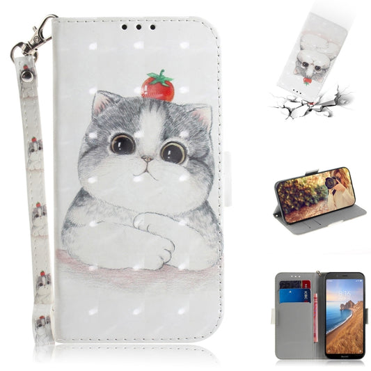3D Painting Pattern Coloured Drawing Horizontal Flip Leather Case for Xiaomi Redmi Note 7 / Note 7S, with Holder & Card Slots & Wallet(Cute Cat) - Xiaomi Cases by buy2fix | Online Shopping UK | buy2fix