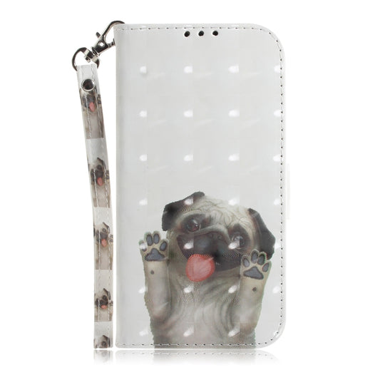 3D Painting Pattern Coloured Drawing Horizontal Flip Leather Case for Xiaomi Redmi Note 7 / Note 7S, with Holder & Card Slots & Wallet(Pug) - Xiaomi Cases by buy2fix | Online Shopping UK | buy2fix