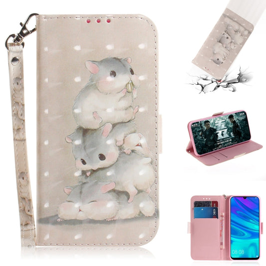 3D Painting Pattern Coloured Drawing Horizontal Flip Leather Case with Holder & Card Slots & Wallet For Huawei P Smart (2019) / Honor 10 Lite(Three Squirrels) - Honor Cases by buy2fix | Online Shopping UK | buy2fix