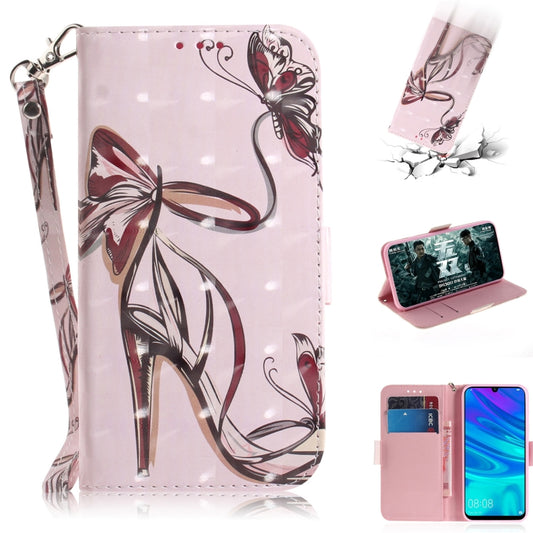 3D Painting Pattern Coloured Drawing Horizontal Flip Leather Case with Holder & Card Slots & Wallet For Huawei P Smart (2019) / Honor 10 Lite(Butterfly High Heels) - Honor Cases by buy2fix | Online Shopping UK | buy2fix