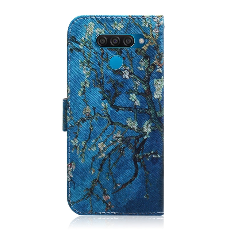 Painting Pattern Coloured Drawing Horizontal Flip Leather Case with Holder & Card Slots & Wallet for LG Q60(Apricot Flower) - LG Cases by buy2fix | Online Shopping UK | buy2fix