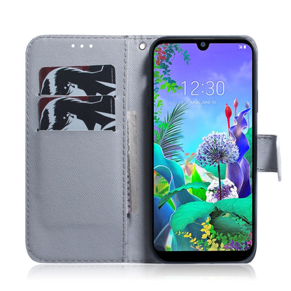Painting Pattern Coloured Drawing Horizontal Flip Leather Case with Holder & Card Slots & Wallet for LG Q60(Apricot Flower) - LG Cases by buy2fix | Online Shopping UK | buy2fix