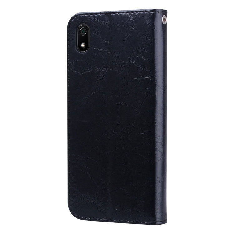 Business Style Oil Wax Texture Horizontal Flip Leather Case for Xiaomi Redmi 7A, with Holder & Card Slots & Wallet(Black) - Xiaomi Cases by buy2fix | Online Shopping UK | buy2fix