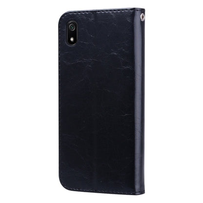 Business Style Oil Wax Texture Horizontal Flip Leather Case for Xiaomi Redmi 7A, with Holder & Card Slots & Wallet(Black) - Xiaomi Cases by buy2fix | Online Shopping UK | buy2fix