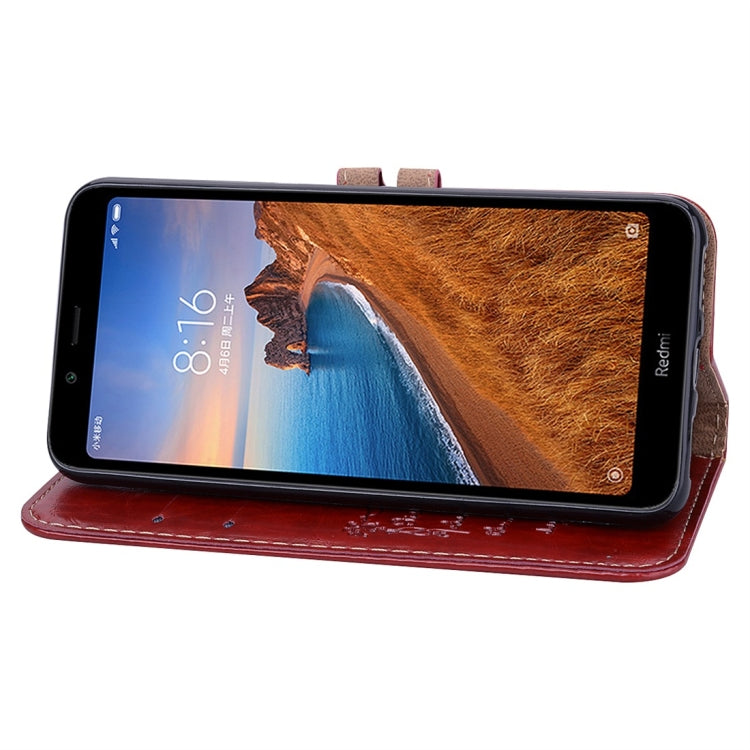 Business Style Oil Wax Texture Horizontal Flip Leather Case for Xiaomi Redmi 7A, with Holder & Card Slots & Wallet(Red) - Xiaomi Cases by buy2fix | Online Shopping UK | buy2fix