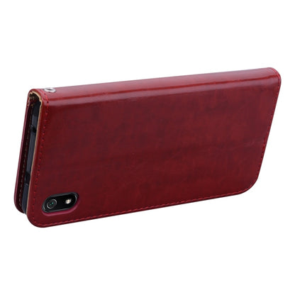Business Style Oil Wax Texture Horizontal Flip Leather Case for Xiaomi Redmi 7A, with Holder & Card Slots & Wallet(Red) - Xiaomi Cases by buy2fix | Online Shopping UK | buy2fix