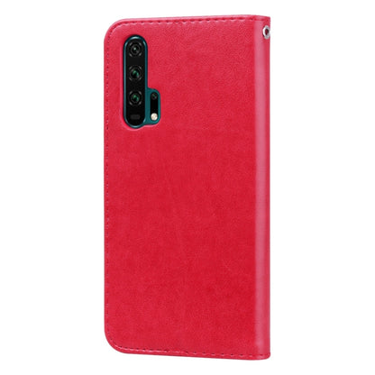 Rose Embossed Horizontal Flip PU Leather Case with Holder & Card Slots & Wallet for Huawei Honor 20 Pro(Red) - Honor Cases by buy2fix | Online Shopping UK | buy2fix
