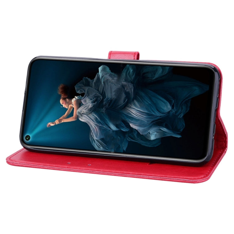 Rose Embossed Horizontal Flip PU Leather Case with Holder & Card Slots & Wallet for Huawei Honor 20 Pro(Red) - Honor Cases by buy2fix | Online Shopping UK | buy2fix