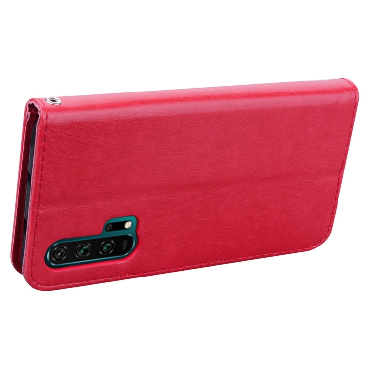 Rose Embossed Horizontal Flip PU Leather Case with Holder & Card Slots & Wallet for Huawei Honor 20 Pro(Red) - Honor Cases by buy2fix | Online Shopping UK | buy2fix