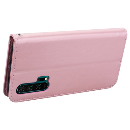 Rose Embossed Horizontal Flip PU Leather Case with Holder & Card Slots & Wallet for Huawei Honor 20 Pro(Rose Gold) - Honor Cases by buy2fix | Online Shopping UK | buy2fix
