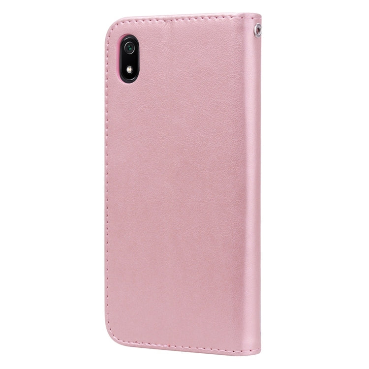 Rose Embossed Horizontal Flip PU Leather Case with Holder & Card Slots & Wallet for Xiaomi Redmi 7A(Rose Gold) - Xiaomi Cases by buy2fix | Online Shopping UK | buy2fix