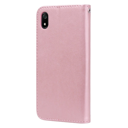 Rose Embossed Horizontal Flip PU Leather Case with Holder & Card Slots & Wallet for Xiaomi Redmi 7A(Rose Gold) - Xiaomi Cases by buy2fix | Online Shopping UK | buy2fix