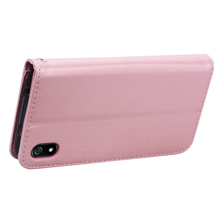 Rose Embossed Horizontal Flip PU Leather Case with Holder & Card Slots & Wallet for Xiaomi Redmi 7A(Rose Gold) - Xiaomi Cases by buy2fix | Online Shopping UK | buy2fix