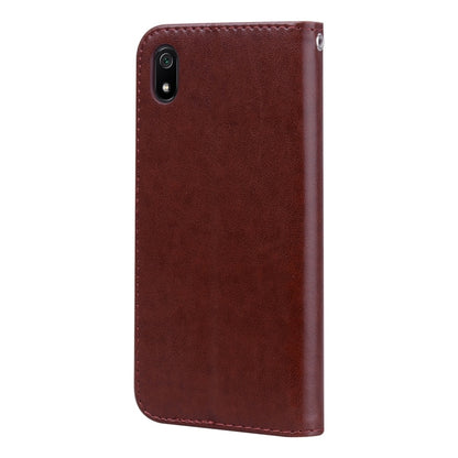 Rose Embossed Horizontal Flip PU Leather Case with Holder & Card Slots & Wallet for Xiaomi Redmi 7A(Brown) - Xiaomi Cases by buy2fix | Online Shopping UK | buy2fix