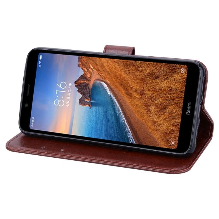 Rose Embossed Horizontal Flip PU Leather Case with Holder & Card Slots & Wallet for Xiaomi Redmi 7A(Brown) - Xiaomi Cases by buy2fix | Online Shopping UK | buy2fix
