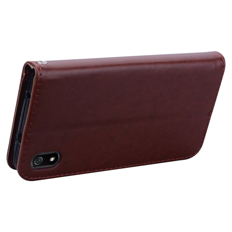 Rose Embossed Horizontal Flip PU Leather Case with Holder & Card Slots & Wallet for Xiaomi Redmi 7A(Brown) - Xiaomi Cases by buy2fix | Online Shopping UK | buy2fix