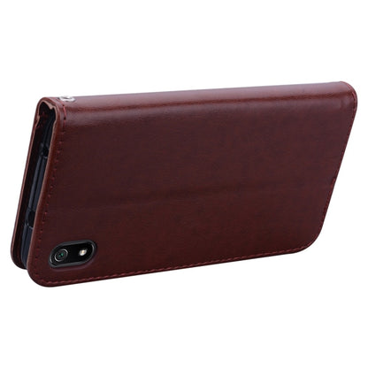 Rose Embossed Horizontal Flip PU Leather Case with Holder & Card Slots & Wallet for Xiaomi Redmi 7A(Brown) - Xiaomi Cases by buy2fix | Online Shopping UK | buy2fix