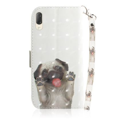 3D Painting Pattern Coloured Drawing Horizontal Flip Leather Case with Holder & Card Slots & Wallet For Sony Xperia L3(Pug) - Sony Cases by buy2fix | Online Shopping UK | buy2fix
