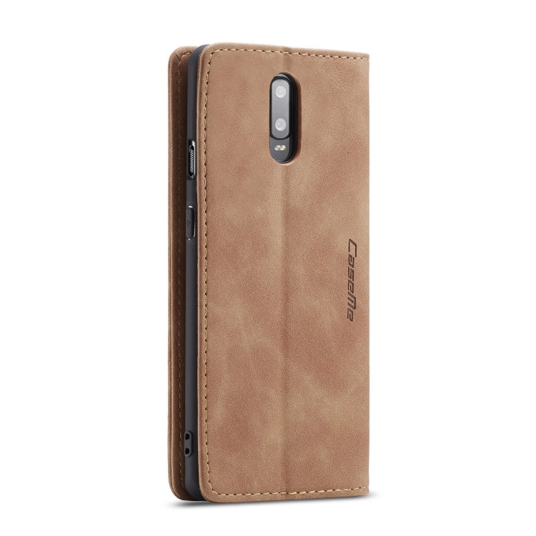 CaseMe-013 Multifunctional Horizontal Flip Leather Case with Card Slot & Holder for OnePlus 7(Brown) - OnePlus Cases by CaseMe | Online Shopping UK | buy2fix