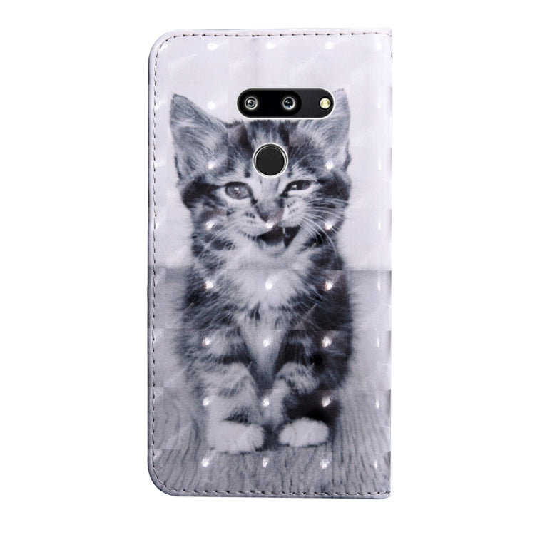 3D Coloured Drawing Pattern Horizontal Flip Leather Case with Holder & Card Slots & Wallet & Lanyard for LG K50 / Q60(Cheshire Cat) - LG Cases by buy2fix | Online Shopping UK | buy2fix