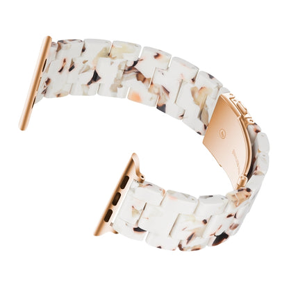 Simple Fashion Resin Watch Band for Apple Watch Series 5 & 4 44mm & Series 3 & 2 & 1 42mm(Nougat) by buy2fix