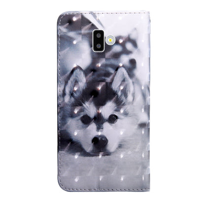3D Painting Pattern Coloured Drawing Horizontal Flip TPU + PU Leather Case with Holder & Card Slots & Wallet For Galaxy J6+(Husky) - Galaxy Phone Cases by buy2fix | Online Shopping UK | buy2fix