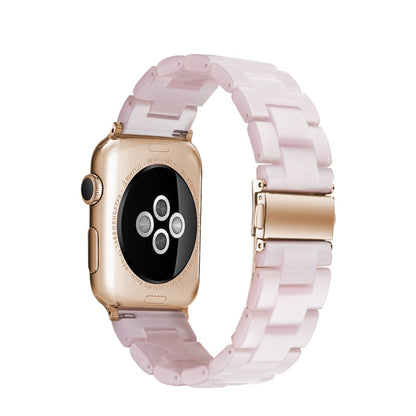 Simple Fashion Resin Watch Band for Apple Watch Series 5 & 4 40mm & Series 3 & 2 & 1 38mm(Pink) by buy2fix