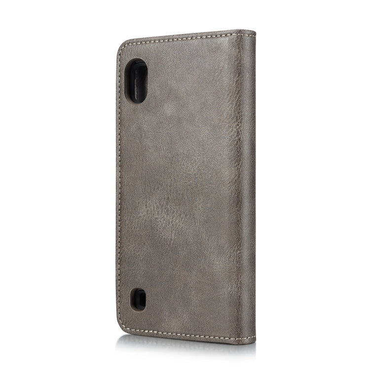 DG.MING Crazy Horse Texture Flip Detachable Magnetic Leather Case with Holder & Card Slots & Wallet for Galaxy A10(Gray) - Galaxy Phone Cases by DG.MING | Online Shopping UK | buy2fix
