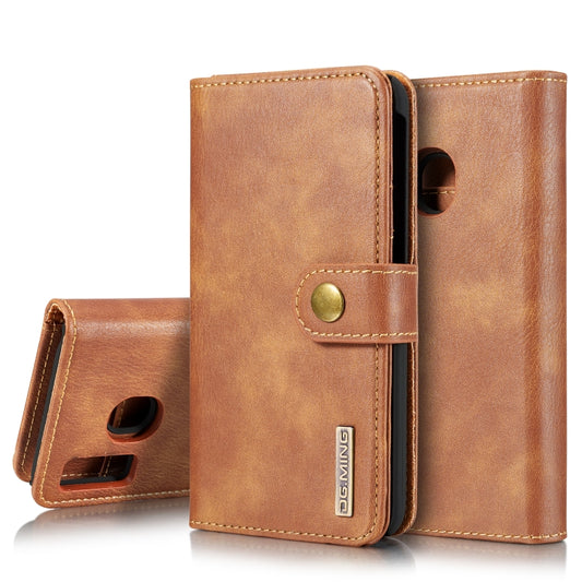 DG.MING Crazy Horse Texture Flip Detachable Magnetic Leather Case with Holder & Card Slots & Wallet for Galaxy A40(Brown) - Galaxy Phone Cases by DG.MING | Online Shopping UK | buy2fix