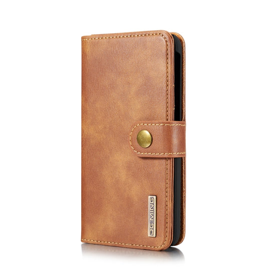DG.MING Crazy Horse Texture Flip Detachable Magnetic Leather Case with Holder & Card Slots & Wallet for Galaxy A40(Brown) - Galaxy Phone Cases by DG.MING | Online Shopping UK | buy2fix
