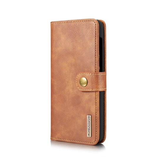 For Galaxy A50 & A30s & A50s DG.MING Crazy Horse Texture Flip Detachable Magnetic Leather Case with Holder & Card Slots & Wallet(Brown) - Galaxy Phone Cases by DG.MING | Online Shopping UK | buy2fix