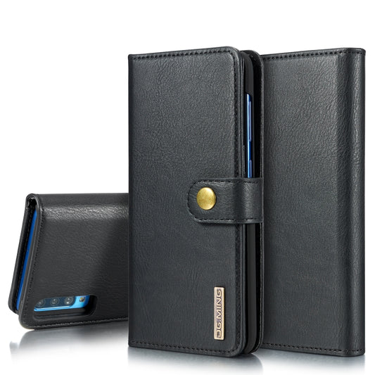 DG.MING Crazy Horse Texture Flip Detachable Magnetic Leather Case with Holder & Card Slots & Wallet for Galaxy A70(Black) - Galaxy Phone Cases by DG.MING | Online Shopping UK | buy2fix