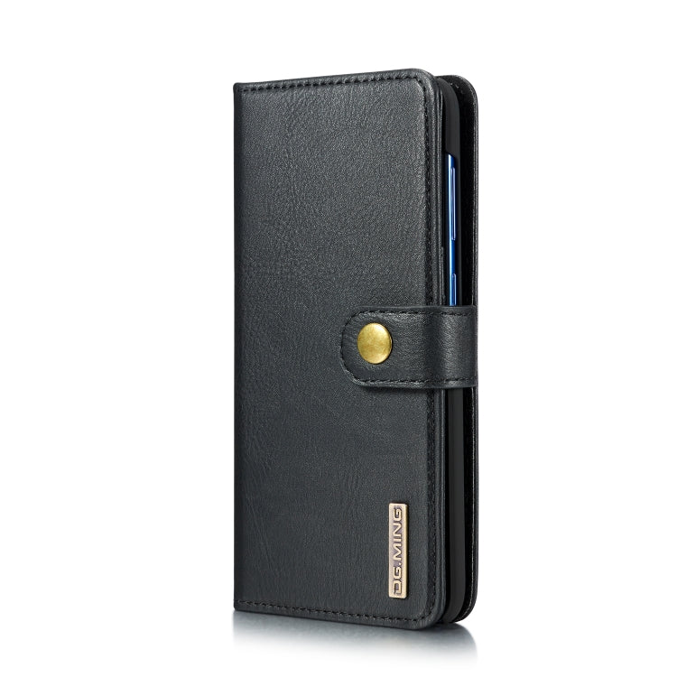 DG.MING Crazy Horse Texture Flip Detachable Magnetic Leather Case with Holder & Card Slots & Wallet for Galaxy A70(Black) - Galaxy Phone Cases by DG.MING | Online Shopping UK | buy2fix