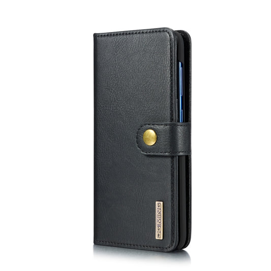 DG.MING Crazy Horse Texture Flip Detachable Magnetic Leather Case with Holder & Card Slots & Wallet for Galaxy A70(Black) - Galaxy Phone Cases by DG.MING | Online Shopping UK | buy2fix